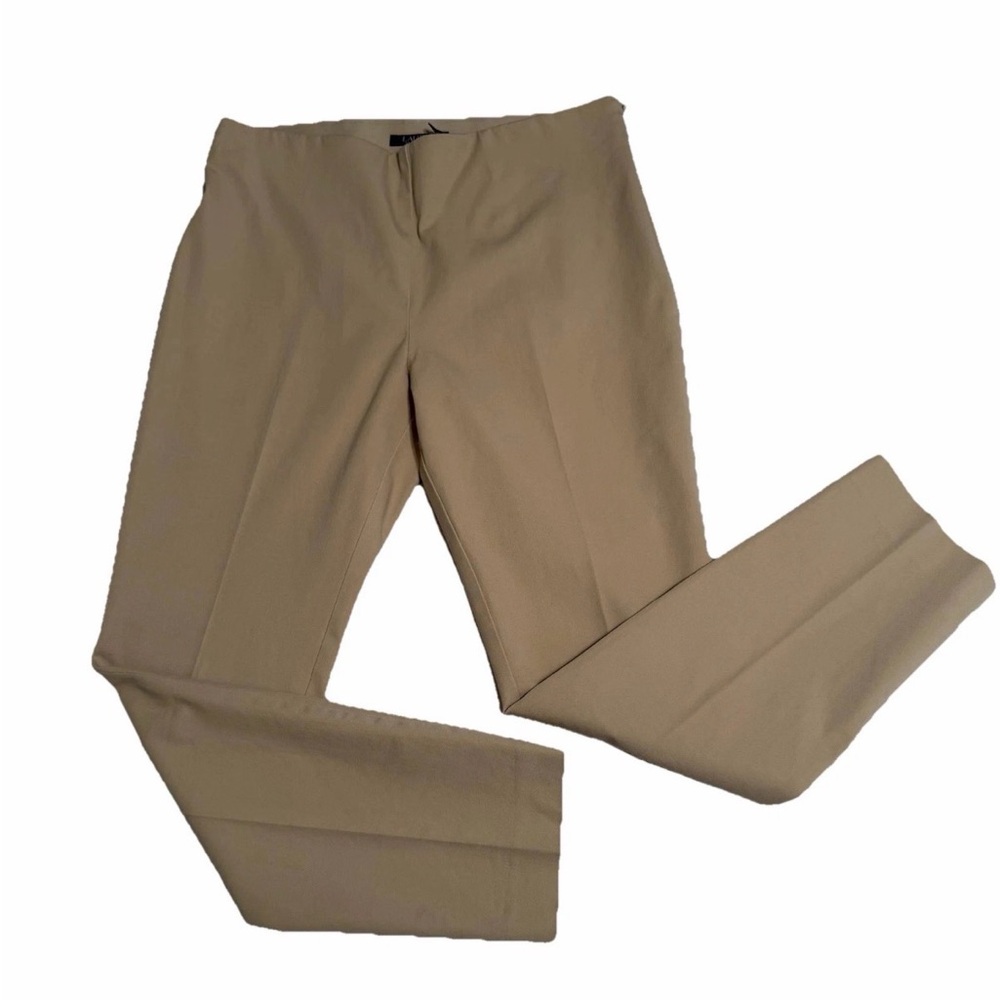 Lauren Ralph Lauren Beige Cropped Ankle Pants